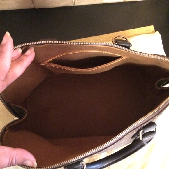 SOLD! Louis Vuitton Alma Monog-Black Dyed Vachetta - Picture 7 of 8